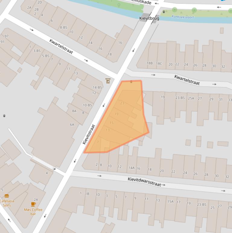 Kaart van postcodegebied 3514VA.