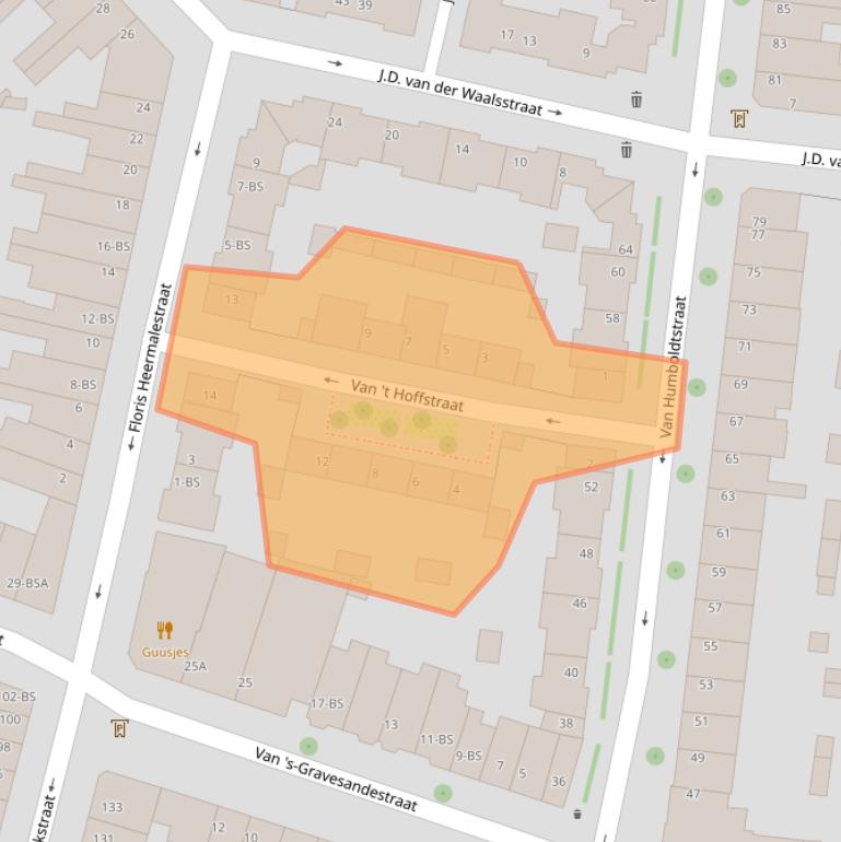 Kaart van postcodegebied 3514VT.