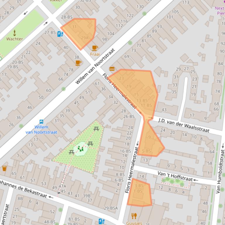 Kaart van postcodegebied 3514VV.