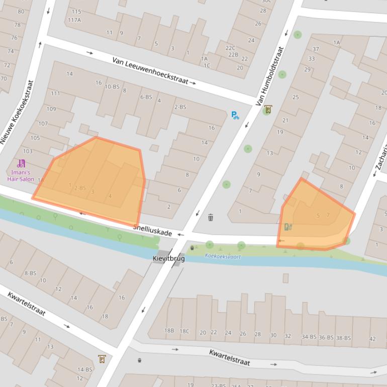 Kaart van postcodegebied 3514XA.