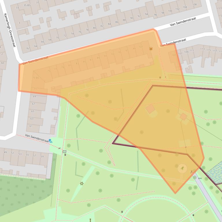 Kaart van postcodegebied 3514XP.