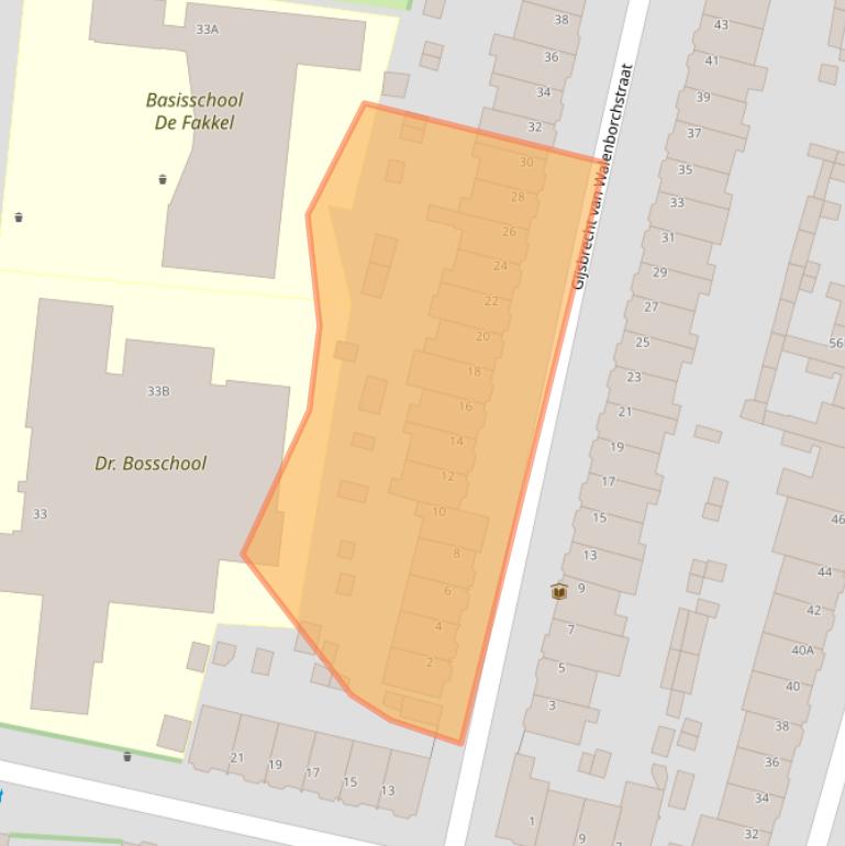 Kaart van postcodegebied 3515BT.