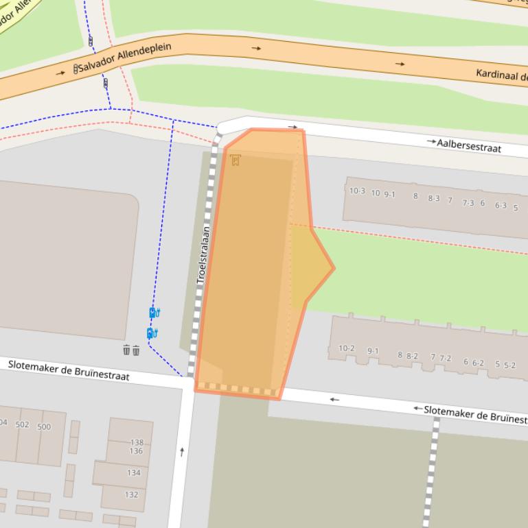 Kaart van postcodegebied 3515CH.