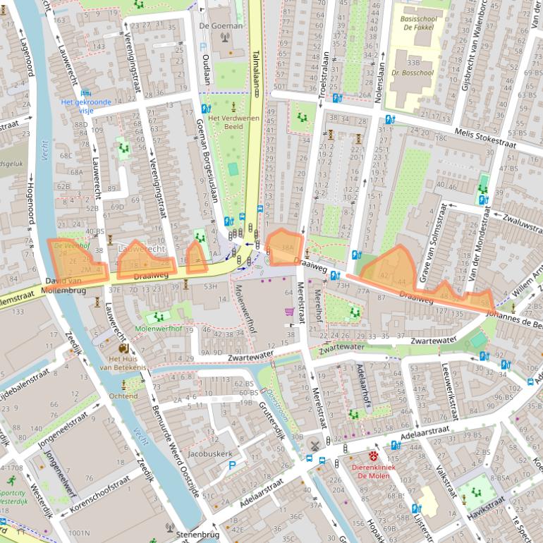 Kaart van postcodegebied 3515EM.