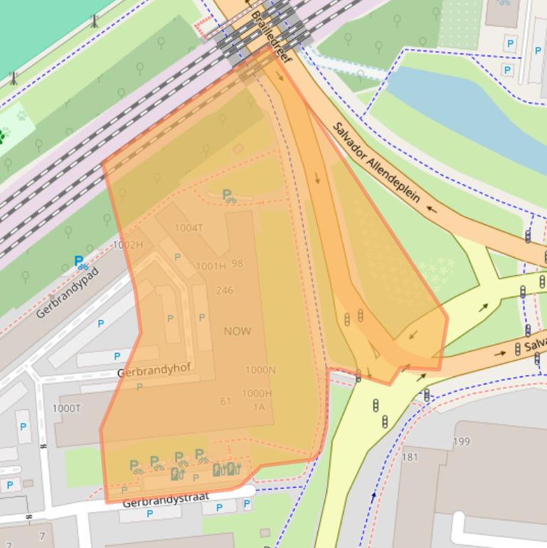 Kaart van postcodegebied 3515HB.