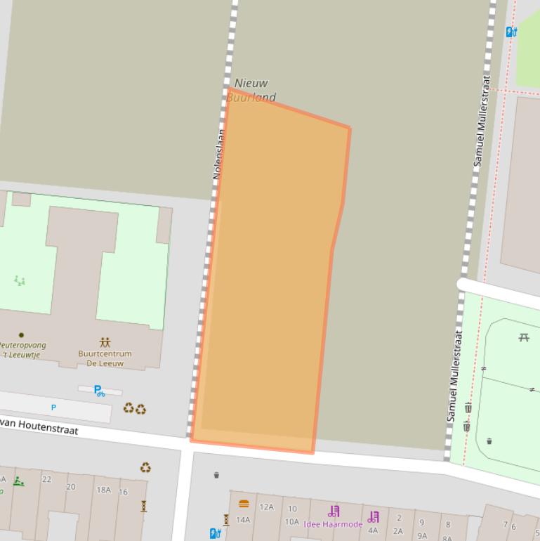 Kaart van postcodegebied 3515VC.