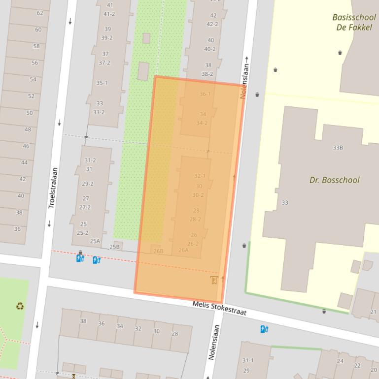 Kaart van postcodegebied 3515VH.