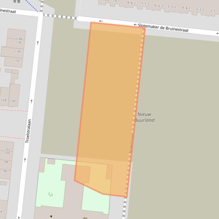 Kaart van postcodegebied 3515VL.