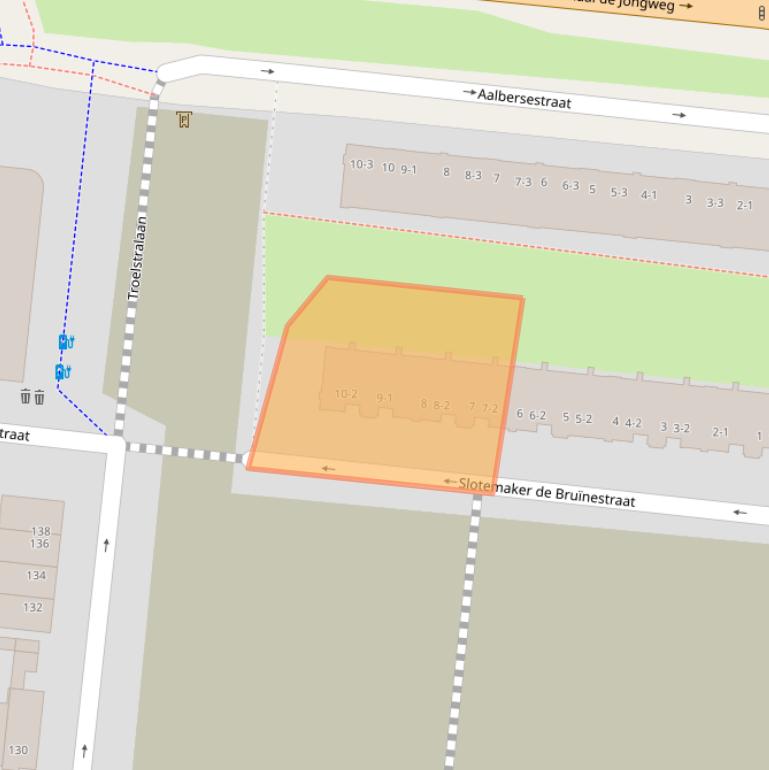 Kaart van postcodegebied 3515VN.