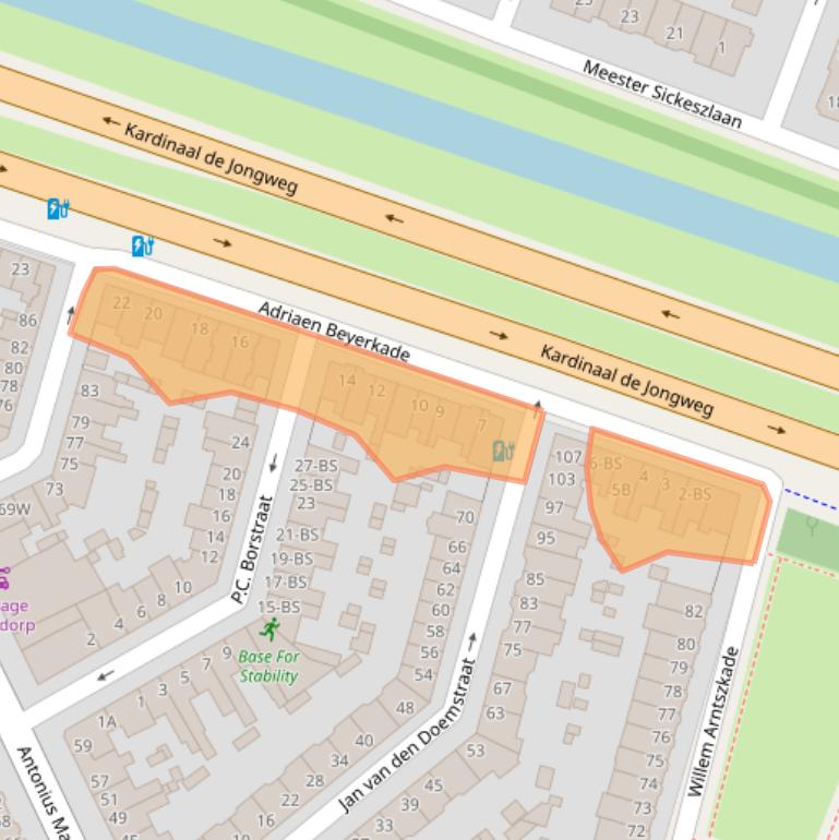 Kaart van postcodegebied 3515XT.