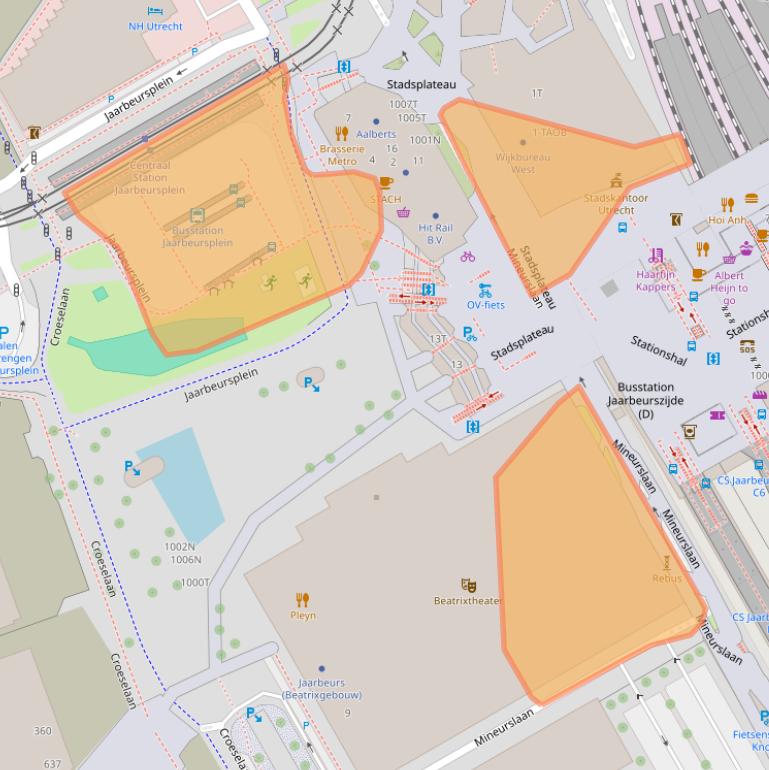 Kaart van postcodegebied 3521AG.