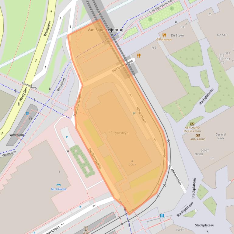 Kaart van postcodegebied 3521AP.