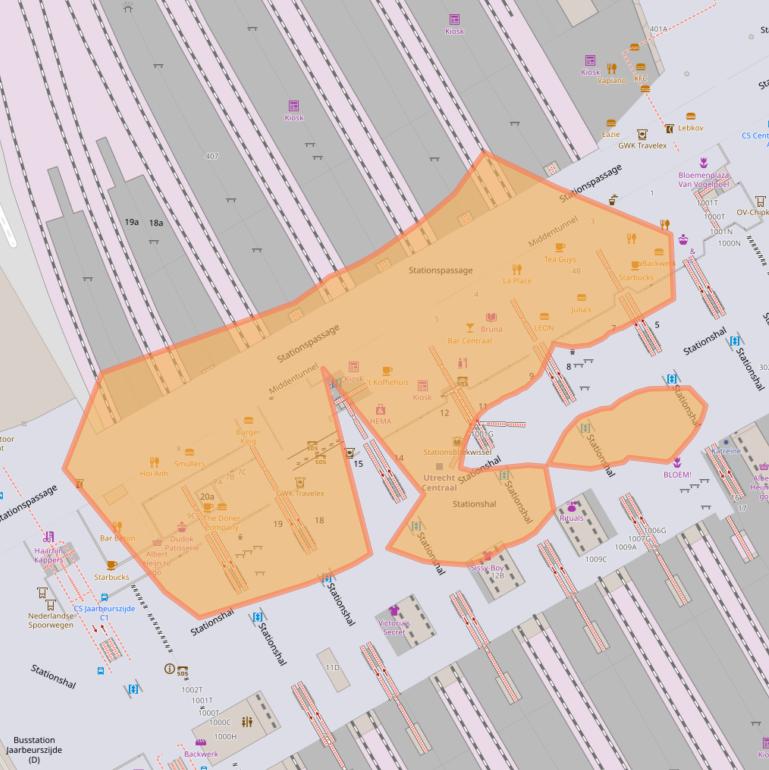 Kaart van postcodegebied 3521AX.