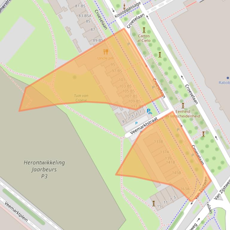 Kaart van postcodegebied 3521BL.