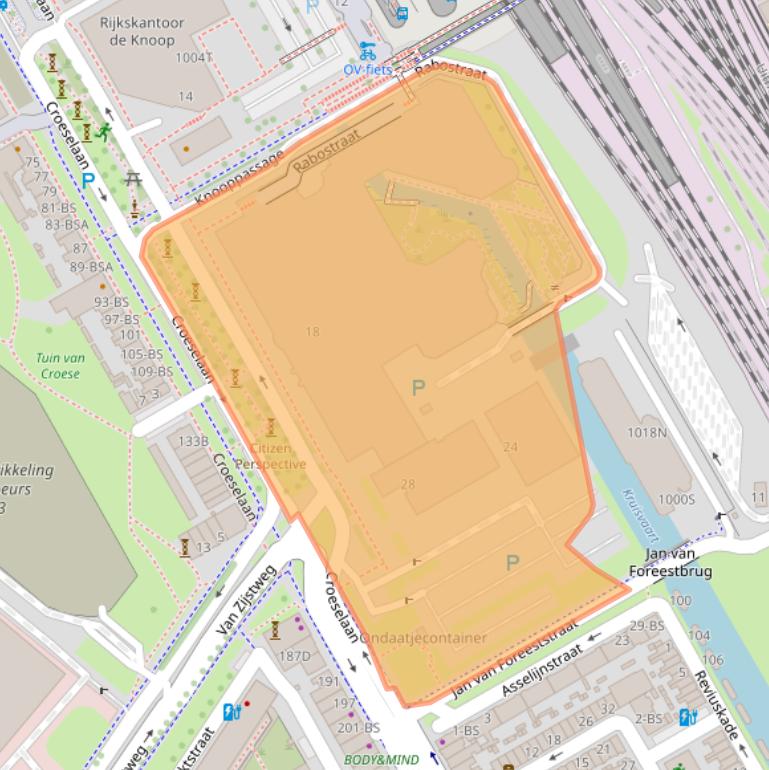 Kaart van postcodegebied 3521CB.