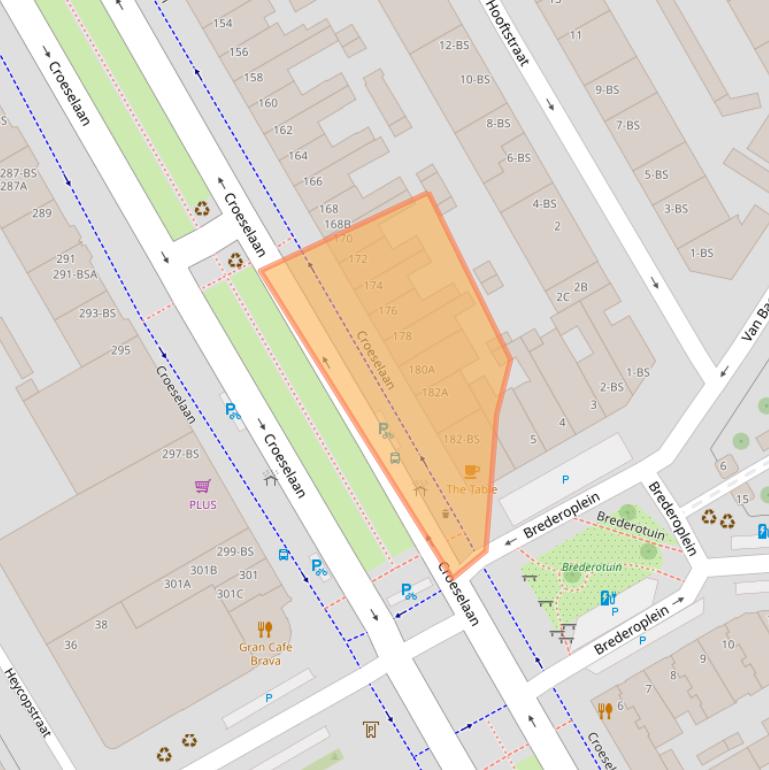 Kaart van postcodegebied 3521CH.