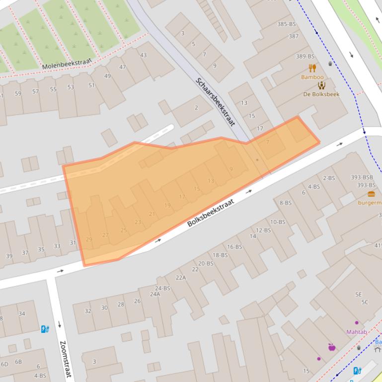 Kaart van postcodegebied 3521CM.