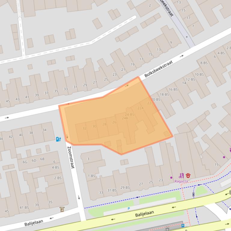 Kaart van postcodegebied 3521CS.