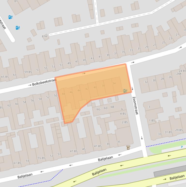 Kaart van postcodegebied 3521CT.