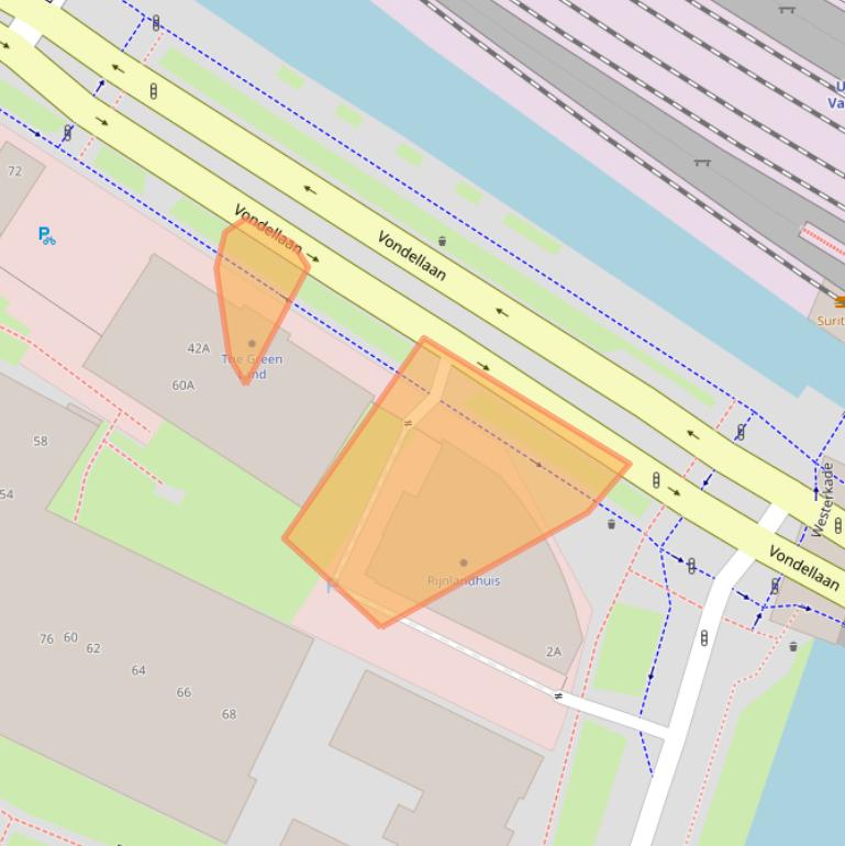 Kaart van postcodegebied 3521GD.