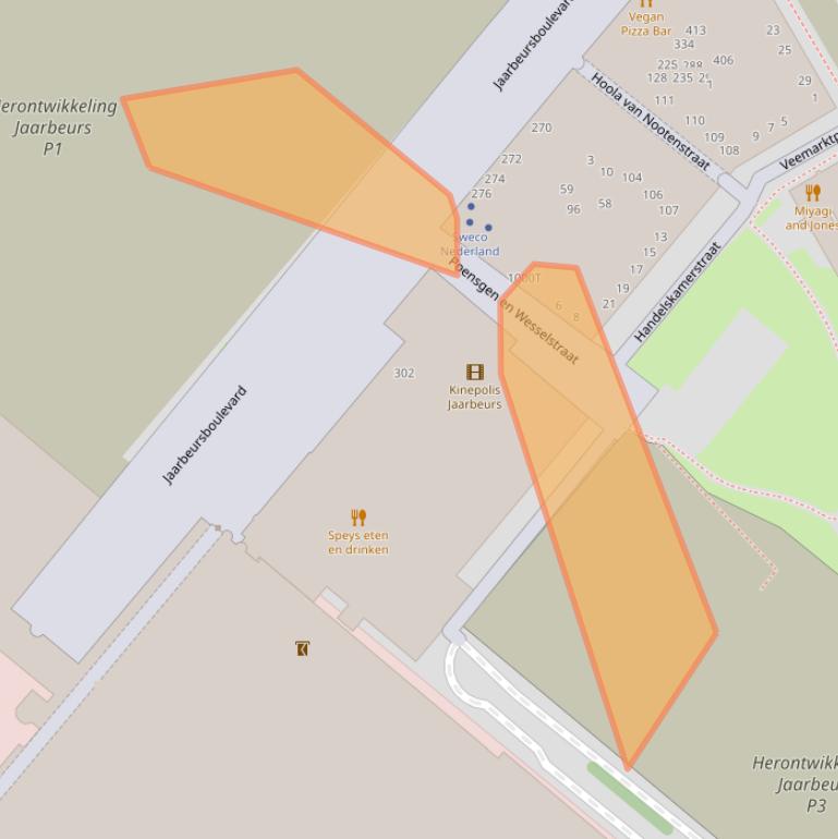 Kaart van postcodegebied 3521HC.