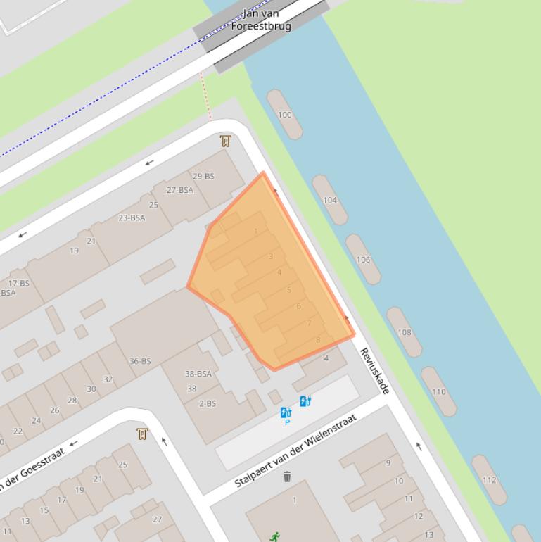 Kaart van postcodegebied 3521TC.