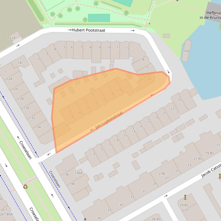 Kaart van postcodegebied 3521VC.