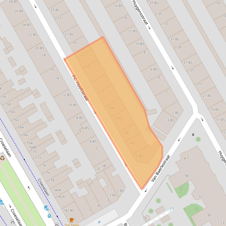 Kaart van postcodegebied 3521VG.