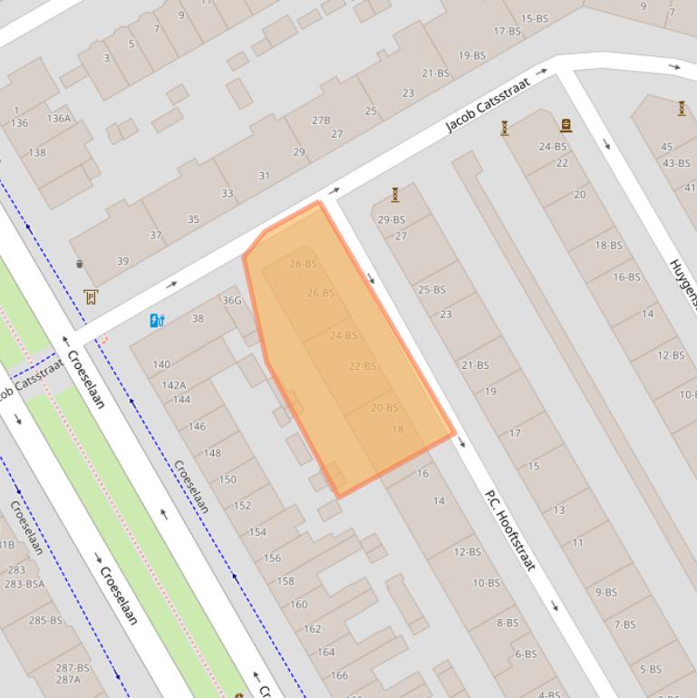 Kaart van postcodegebied 3521VK.