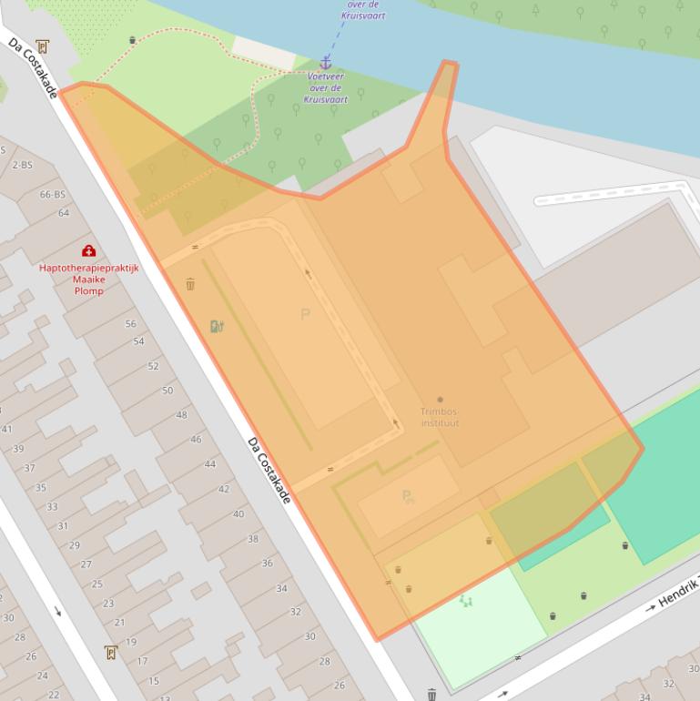 Kaart van postcodegebied 3521VS.