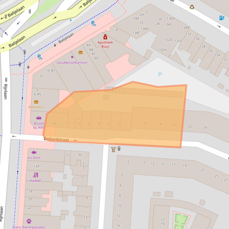 Kaart van postcodegebied 3522AL.
