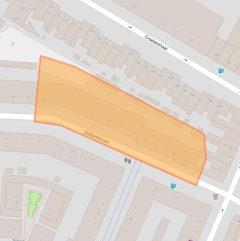Kaart van postcodegebied 3522AM.