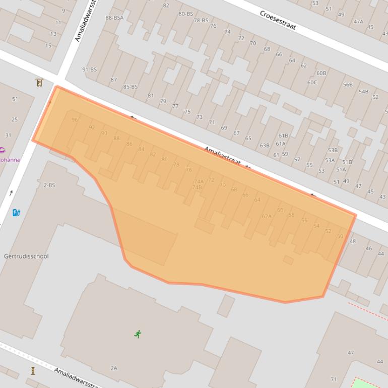 Kaart van postcodegebied 3522AW.