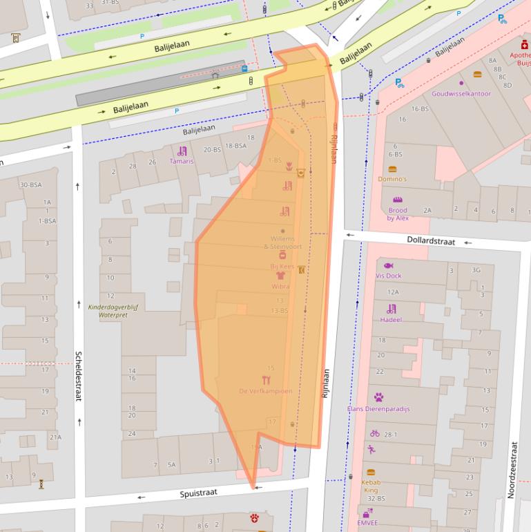 Kaart van postcodegebied 3522BA.