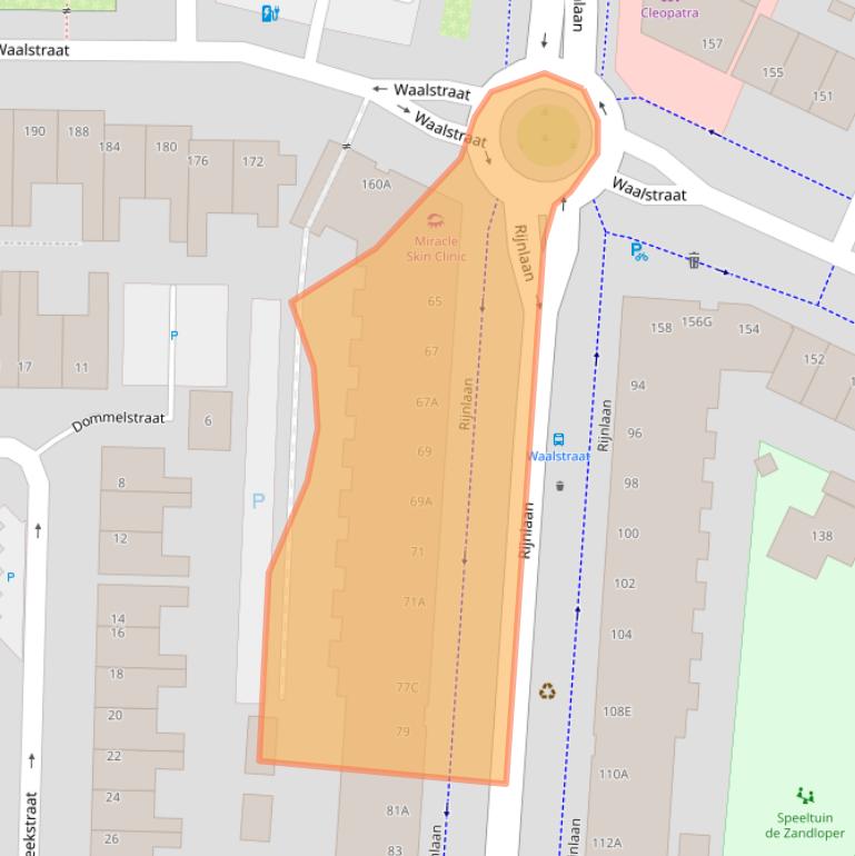 Kaart van postcodegebied 3522BD.