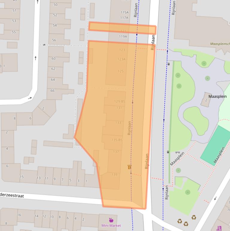 Kaart van postcodegebied 3522BH.