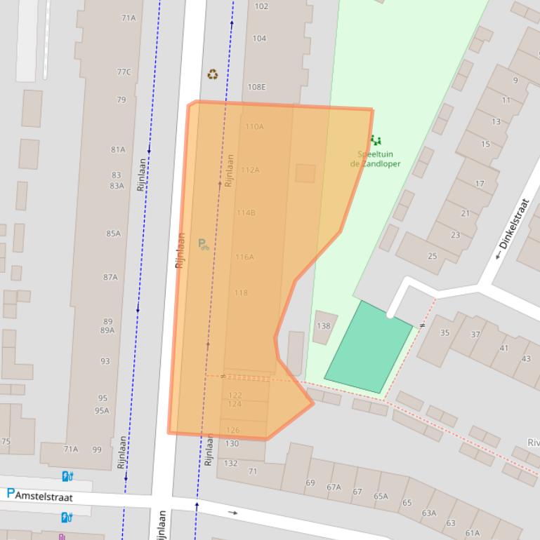Kaart van postcodegebied 3522BT.