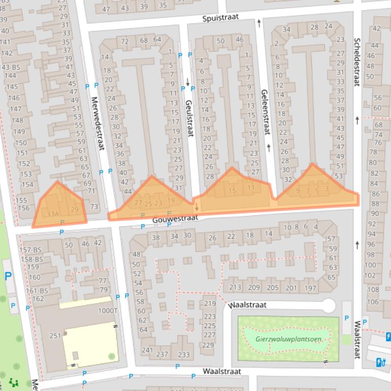 Kaart van postcodegebied 3522CH.