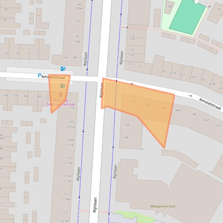 Kaart van postcodegebied 3522CT.