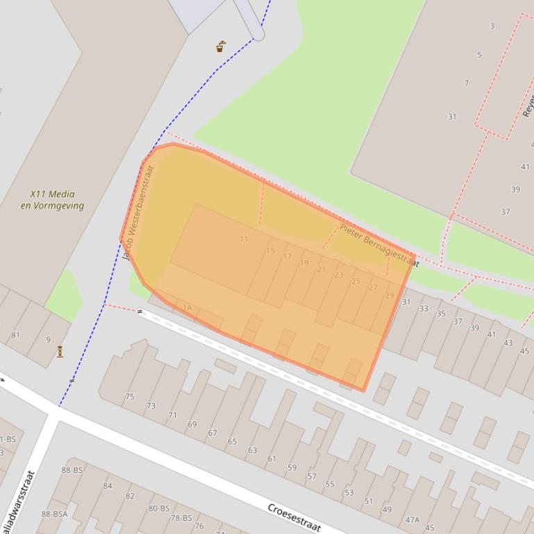 Kaart van postcodegebied 3522DA.