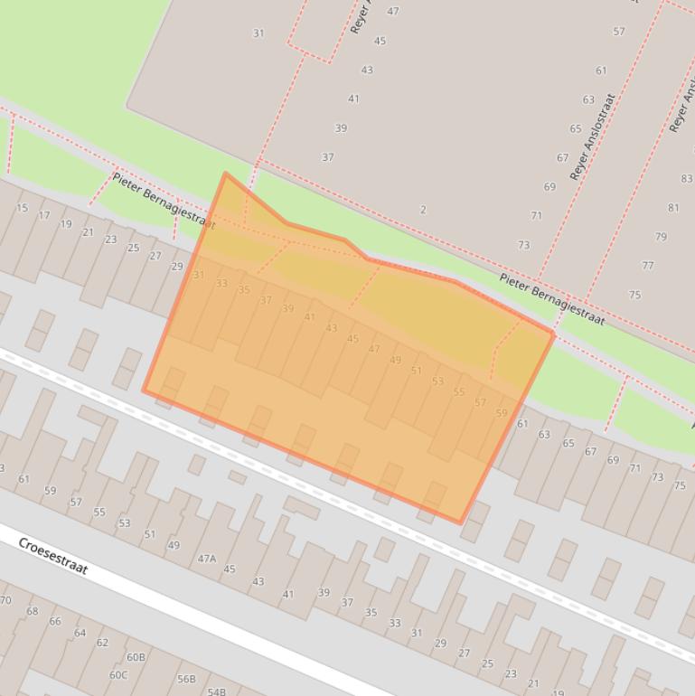 Kaart van postcodegebied 3522DB.