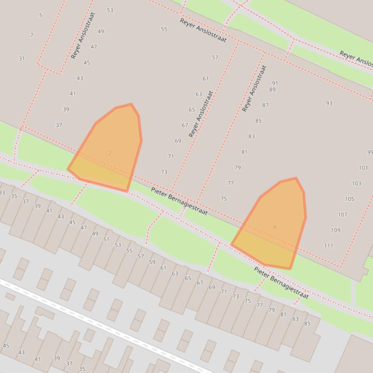 Kaart van postcodegebied 3522DD.