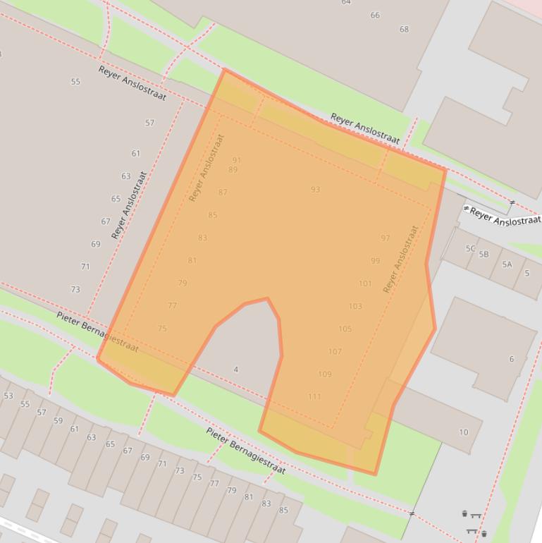 Kaart van postcodegebied 3522DH.