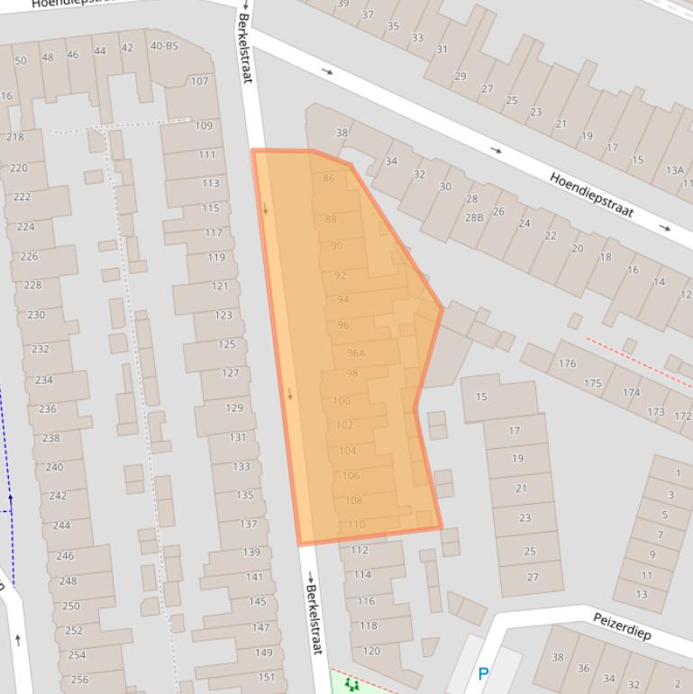 Kaart van postcodegebied 3522ES.