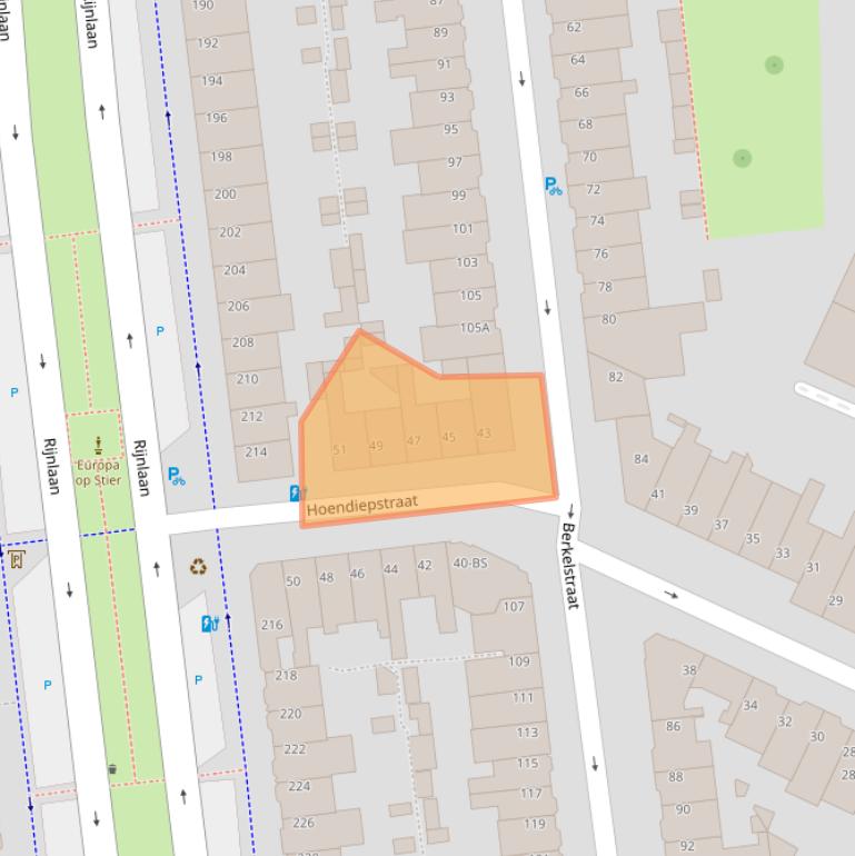 Kaart van postcodegebied 3522GB.