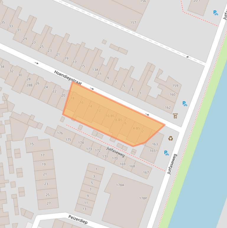 Kaart van postcodegebied 3522GC.