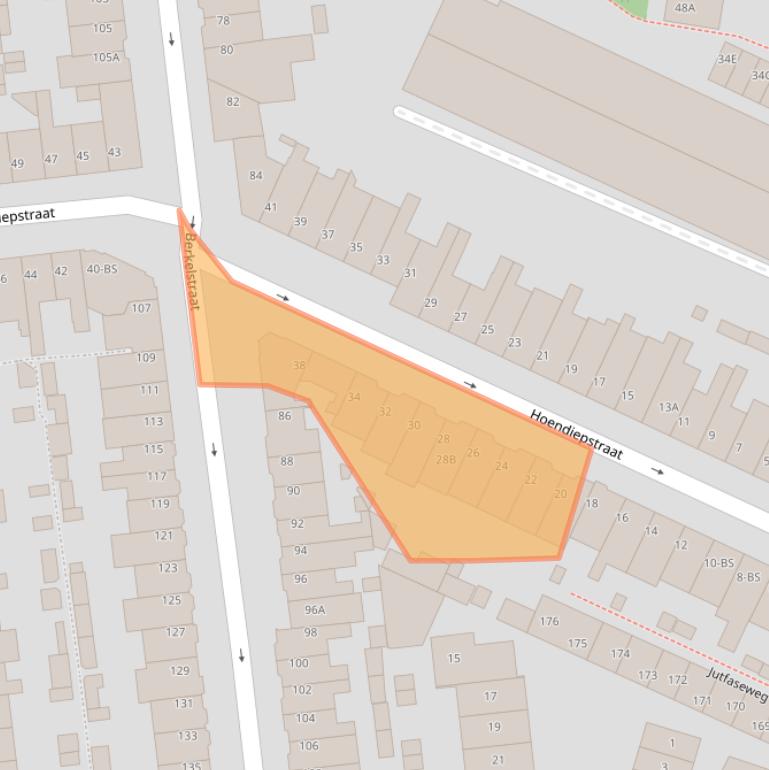 Kaart van postcodegebied 3522GD.