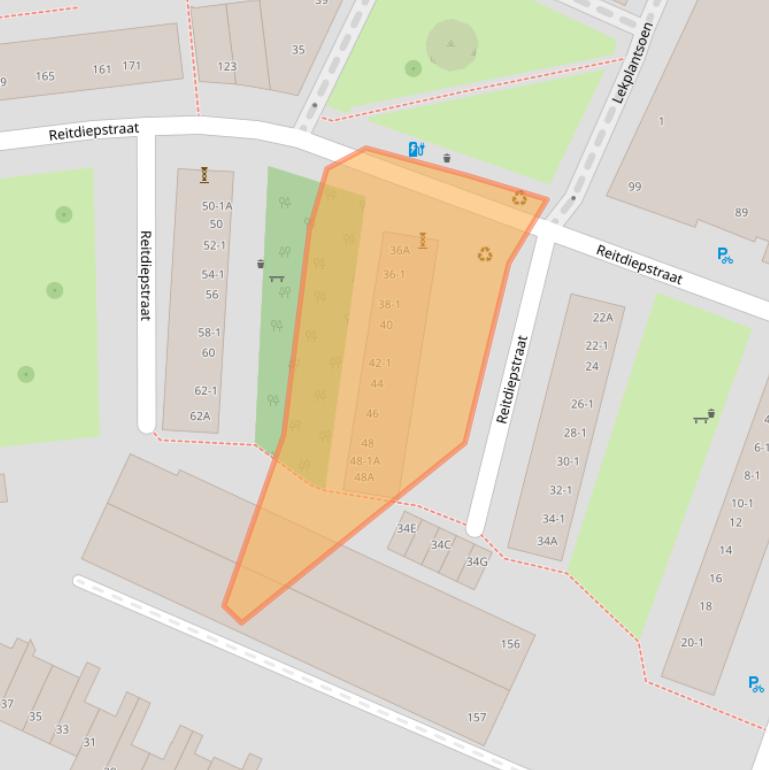 Kaart van postcodegebied 3522GK.