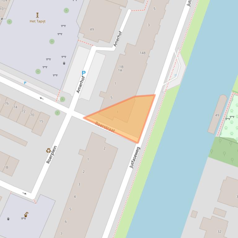 Kaart van postcodegebied 3522GS.