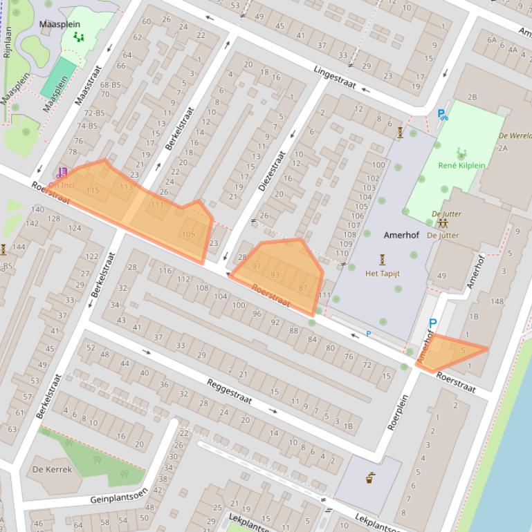 Kaart van postcodegebied 3522GT.